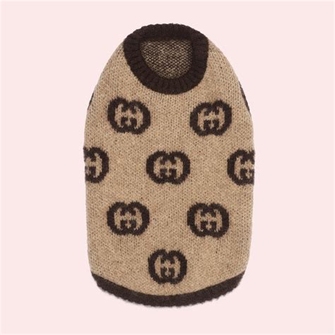 gucci pet beige|Gucci Pet Wool Blend Sweater With Interlocking G .